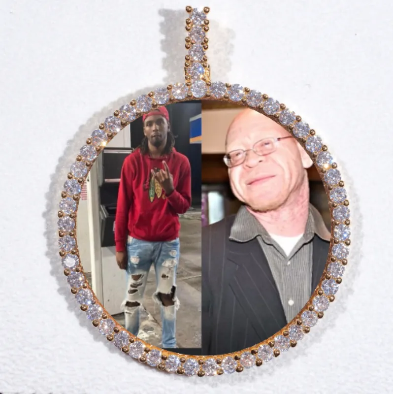 LARGE 3D CIRCLE CUSTOM PICTURE PENDANT sold by The GUU Shop