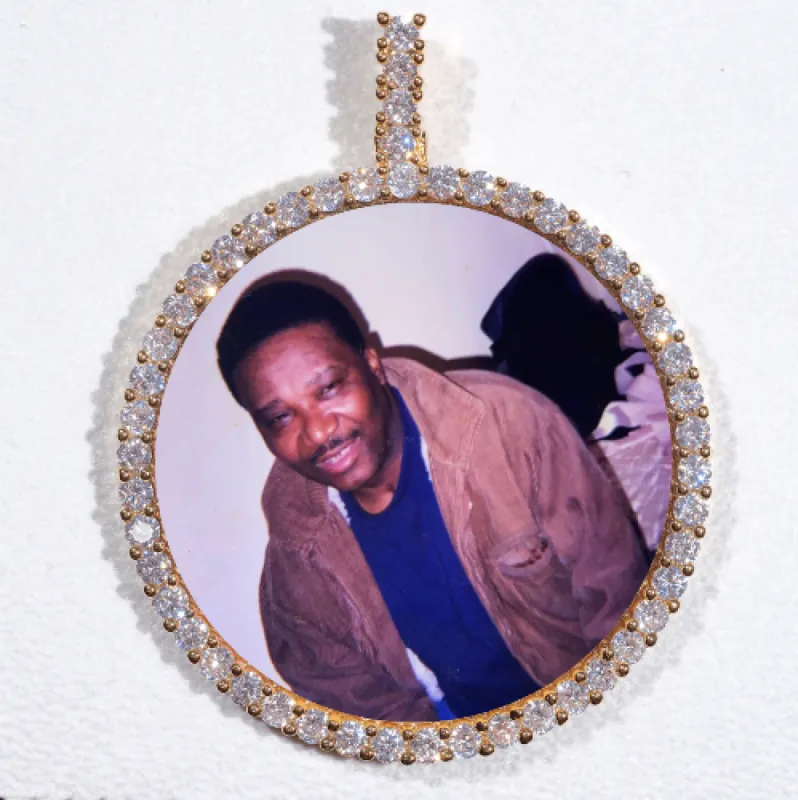 LARGE 3D CIRCLE CUSTOM PICTURE PENDANT sold by The GUU Shop