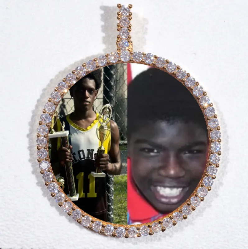 LARGE 3D CIRCLE CUSTOM PICTURE PENDANT sold by The GUU Shop