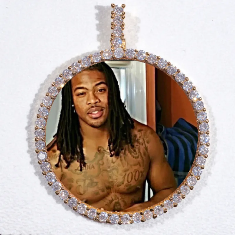 LARGE 3D CIRCLE CUSTOM PICTURE PENDANT sold by The GUU Shop