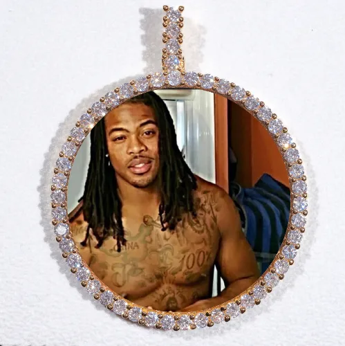 LARGE 3D CIRCLE CUSTOM PICTURE PENDANT sold by The GUU Shop