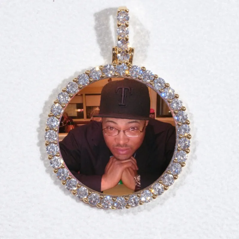 3D CIRCLE CUSTOM PICTURE PENDANT SMALL SIZE sold by The GUU Shop