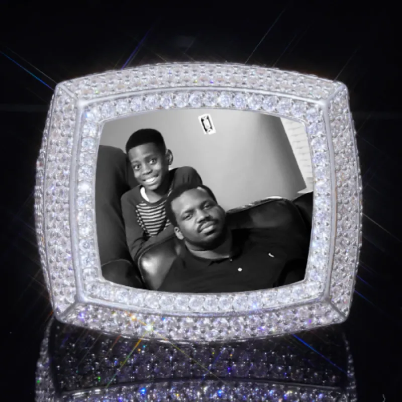 3D CUSTOM PICTURE ICED RING sold by The GUU Shop