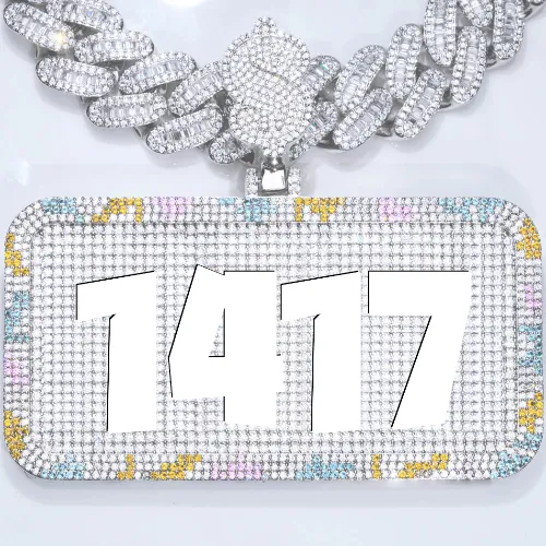 CUSTOM LETTER NECKLACE 3D COLORFUL SQUARE sold by The GUU Shop