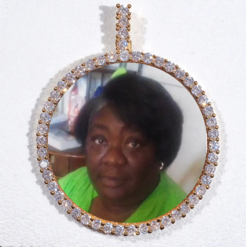 LARGE 3D CIRCLE CUSTOM PICTURE PENDANT sold by The GUU Shop