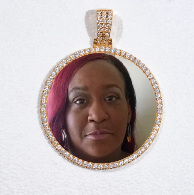 MEDIUM 3D CIRCLE CUSTOM PICTURE PENDANT sold by The GUU Shop