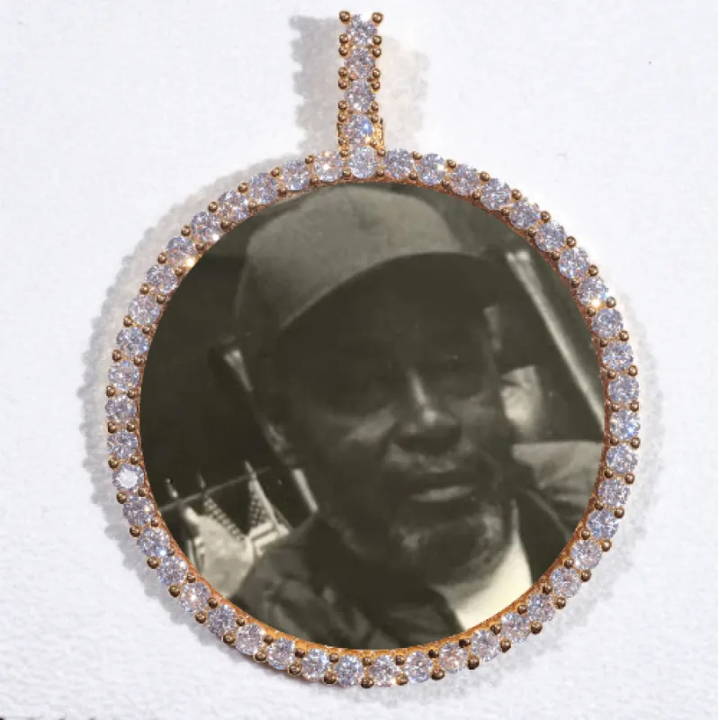 LARGE 3D CIRCLE CUSTOM PICTURE PENDANT sold by The GUU Shop