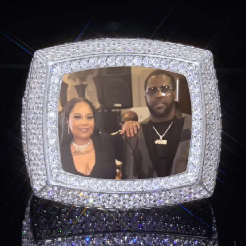 3D CUSTOM PICTURE ICED RING sold by The GUU Shop