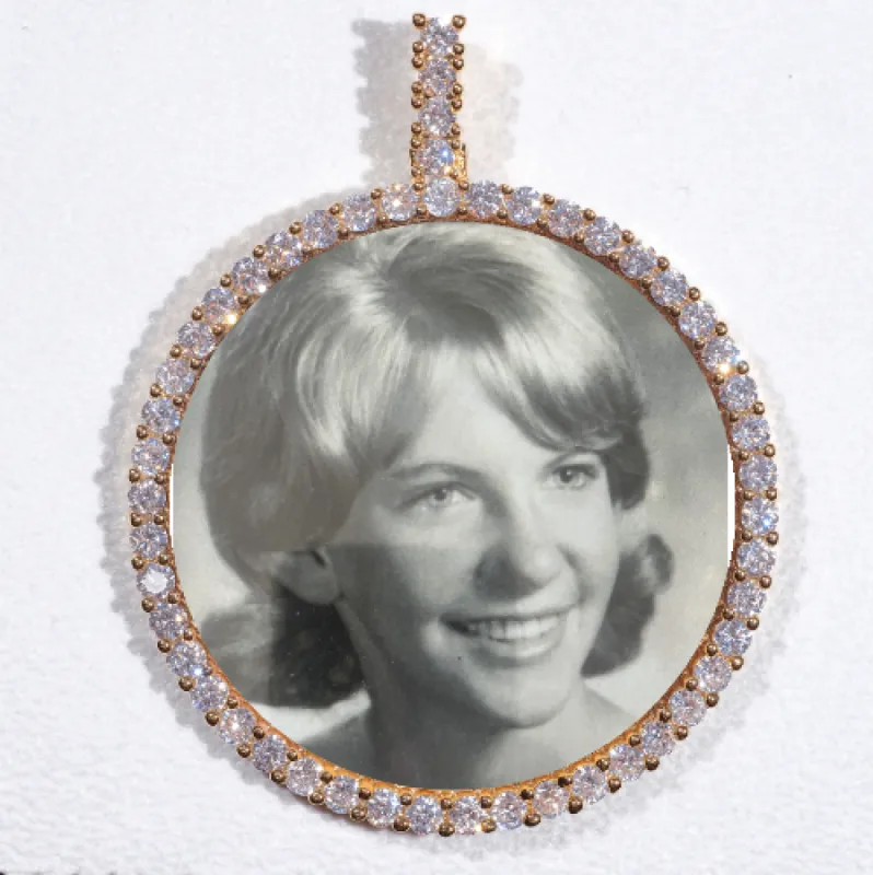 LARGE 3D CIRCLE CUSTOM PICTURE PENDANT sold by The GUU Shop