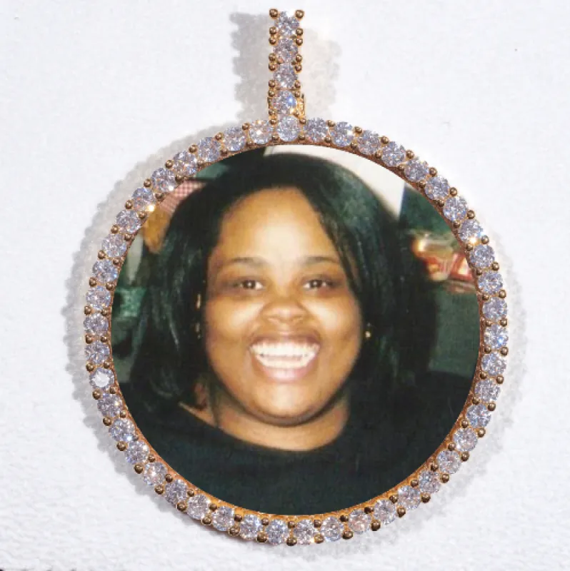 LARGE 3D CIRCLE CUSTOM PICTURE PENDANT sold by The GUU Shop