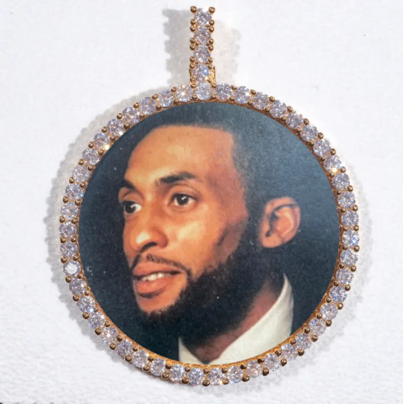 LARGE 3D CIRCLE CUSTOM PICTURE PENDANT sold by The GUU Shop