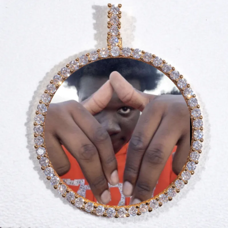 LARGE 3D CIRCLE CUSTOM PICTURE PENDANT sold by The GUU Shop