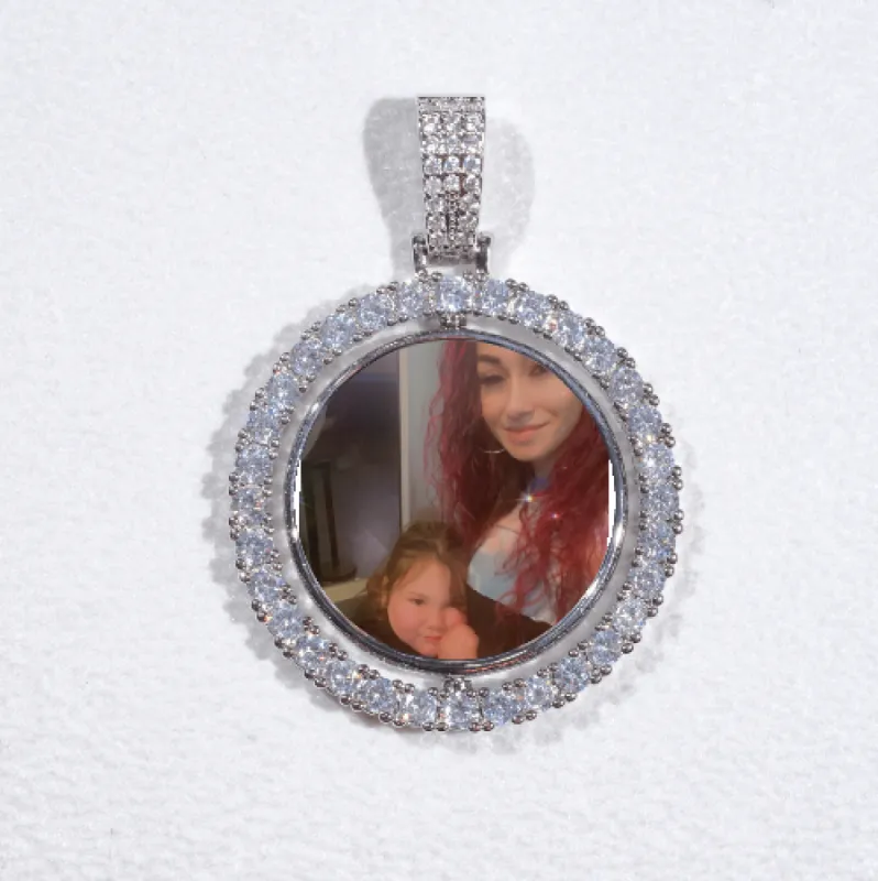 3D Spinning 2-Faced Custom Picture Pendant sold by The GUU Shop