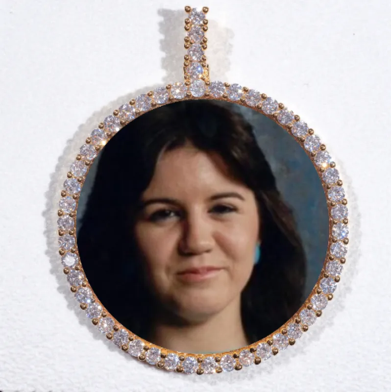 LARGE 3D CIRCLE CUSTOM PICTURE PENDANT sold by The GUU Shop