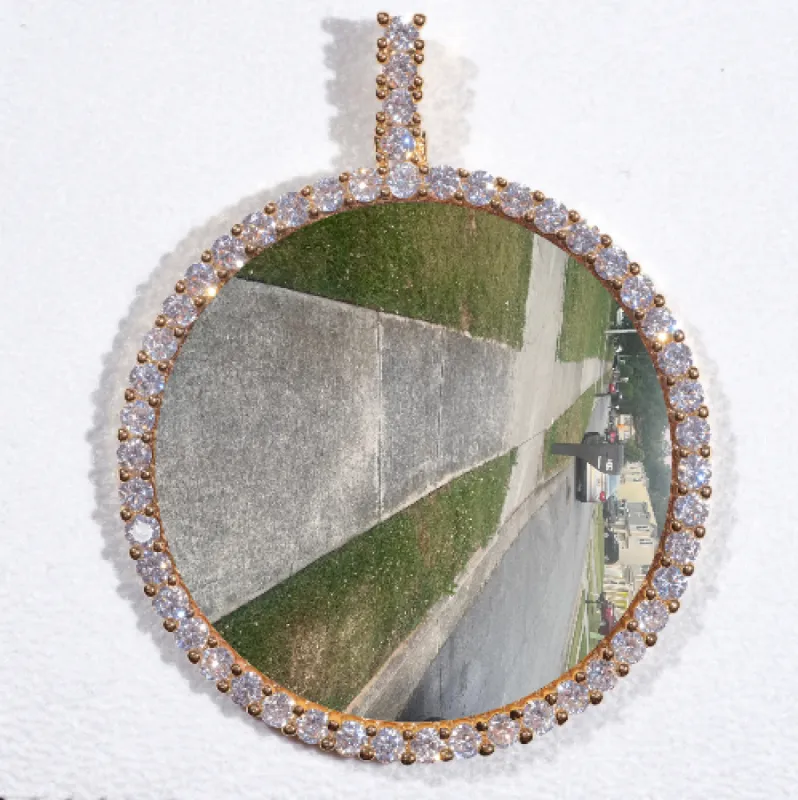 LARGE 3D CIRCLE CUSTOM PICTURE PENDANT sold by The GUU Shop