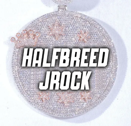 CUSTOM LETTER NECKLACE 3D BIG CROWN DISC sold by The GUU Shop