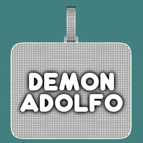 CUSTOM LETTER NECKLACE 3D BIG SQUARE sold by The GUU Shop