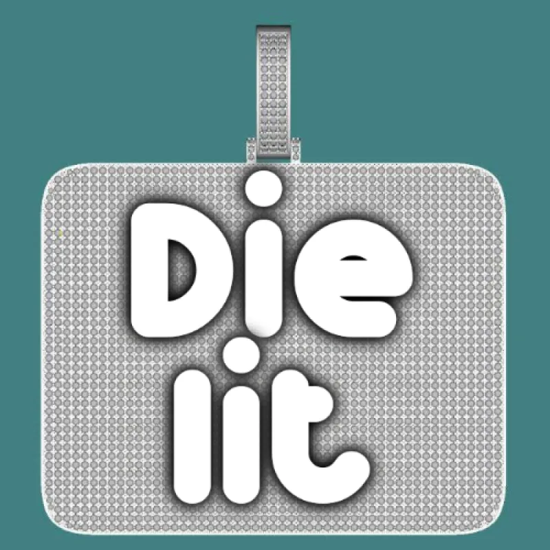 CUSTOM LETTER NECKLACE 3D BIG SQUARE sold by The GUU Shop