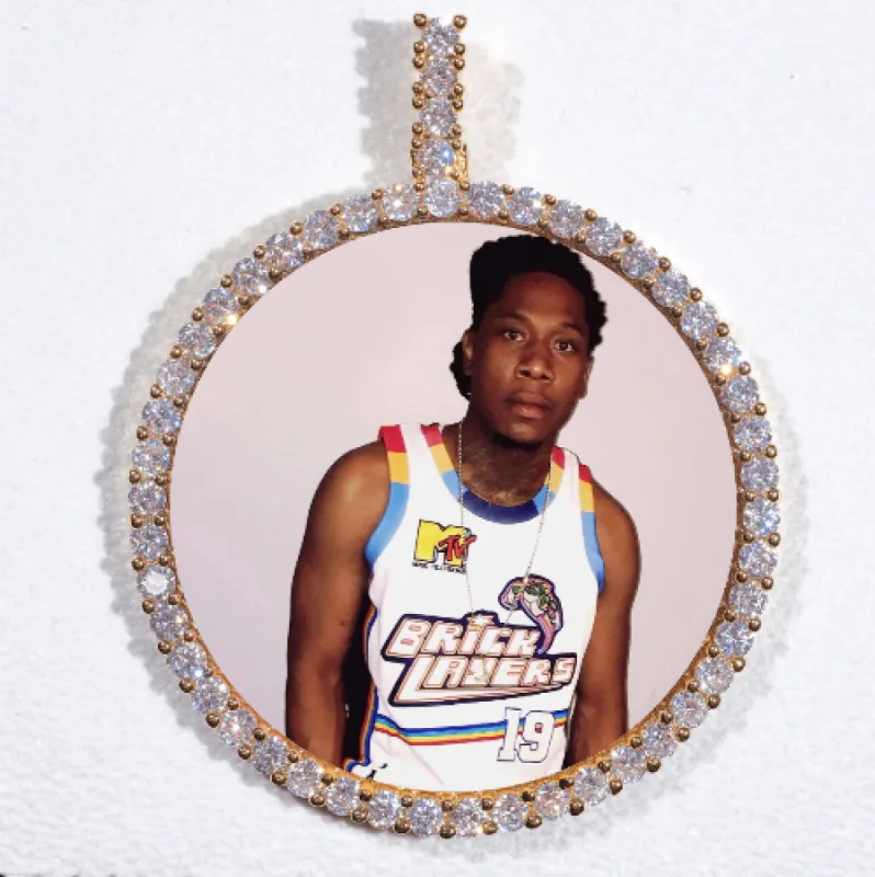 LARGE 3D CIRCLE CUSTOM PICTURE PENDANT made by The GUU Shop