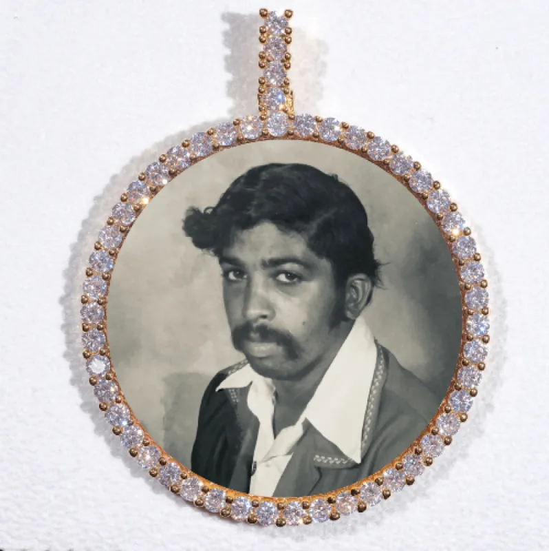 LARGE 3D CIRCLE CUSTOM PICTURE PENDANT sold by The GUU Shop