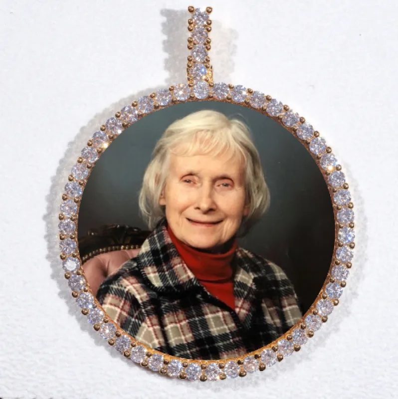 LARGE 3D CIRCLE CUSTOM PICTURE PENDANT sold by The GUU Shop