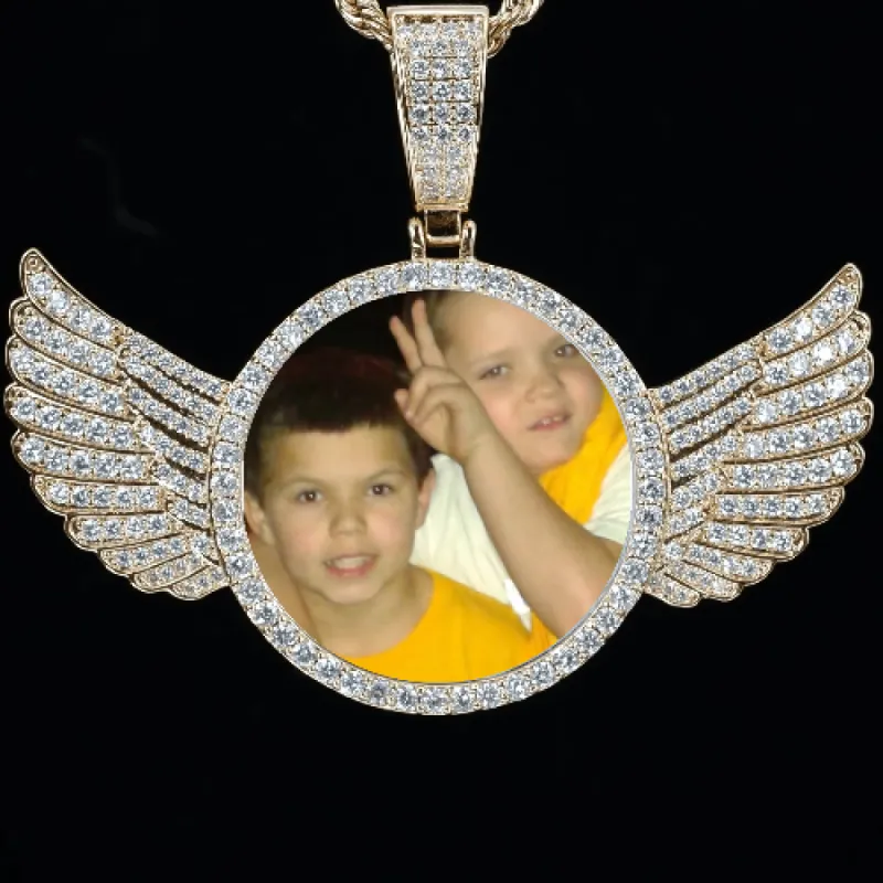 LARGE 3D CIRCLE CUSTOM PICTURE PENDANT sold by The GUU Shop