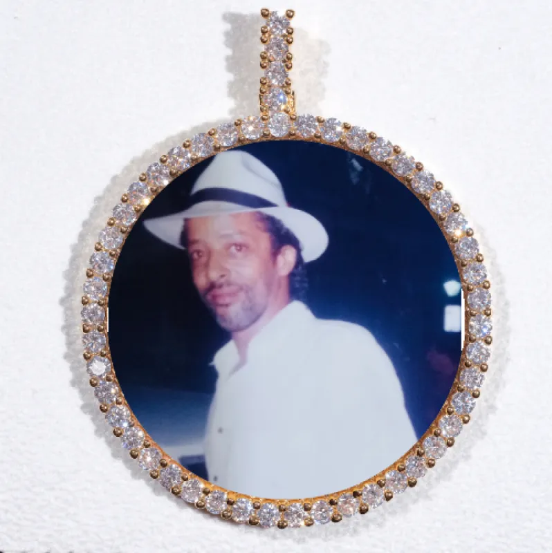 LARGE 3D CIRCLE CUSTOM PICTURE PENDANT sold by The GUU Shop