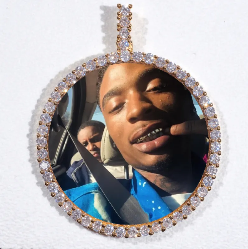 LARGE 3D CIRCLE CUSTOM PICTURE PENDANT sold by The GUU Shop