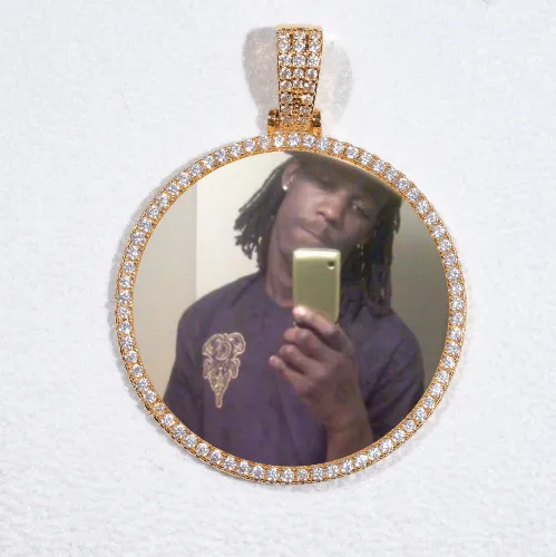 MEDIUM 3D CIRCLE CUSTOM PICTURE PENDANT sold by The GUU Shop