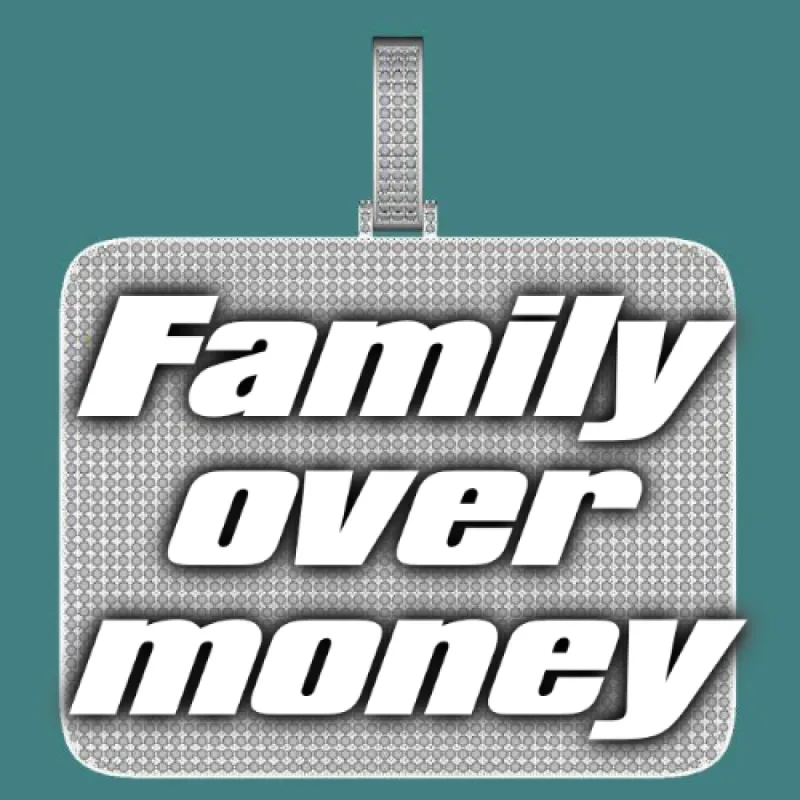 CUSTOM LETTER NECKLACE 3D BIG SQUARE sold by The GUU Shop