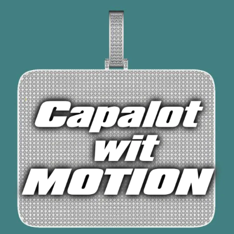 CUSTOM LETTER NECKLACE 3D BIG SQUARE sold by The GUU Shop