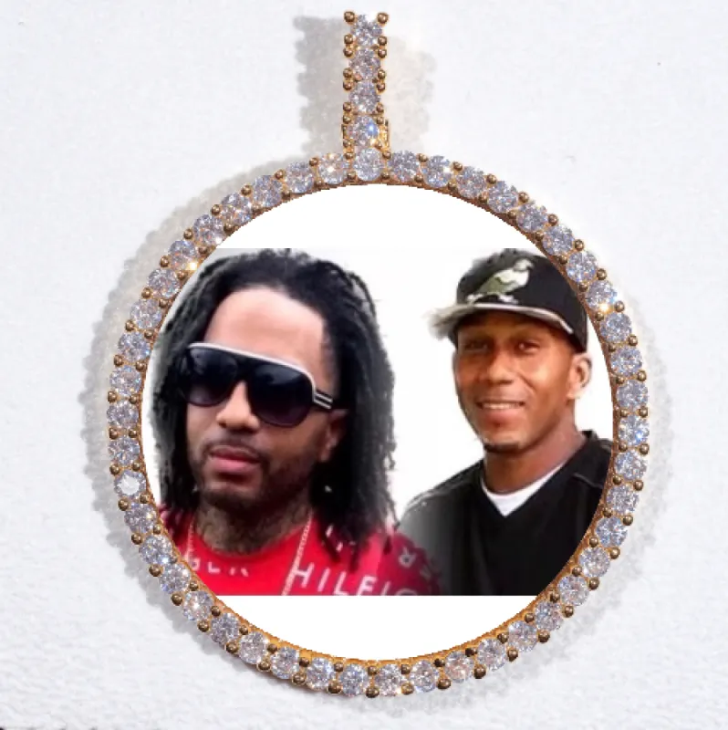 LARGE 3D CIRCLE CUSTOM PICTURE PENDANT sold by The GUU Shop