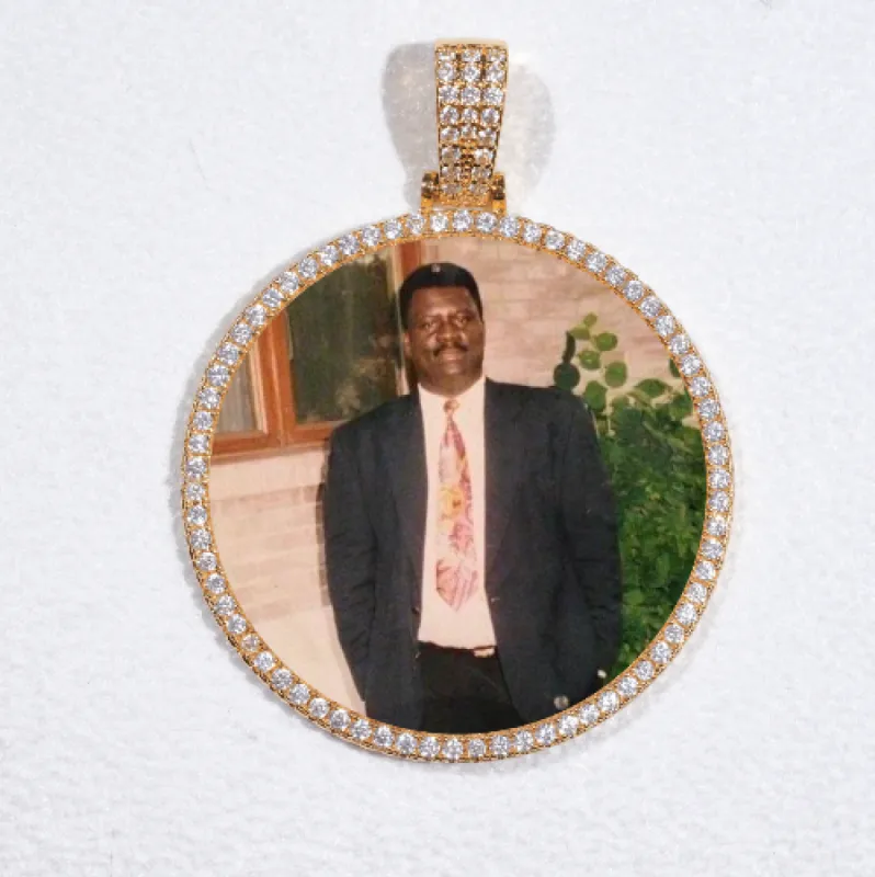 MEDIUM 3D CIRCLE CUSTOM PICTURE PENDANT sold by The GUU Shop