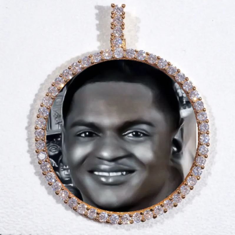 LARGE 3D CIRCLE CUSTOM PICTURE PENDANT sold by The GUU Shop