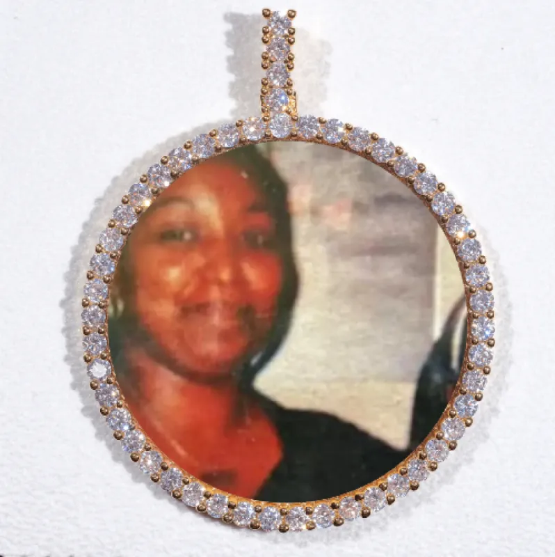 LARGE 3D CIRCLE CUSTOM PICTURE PENDANT sold by The GUU Shop