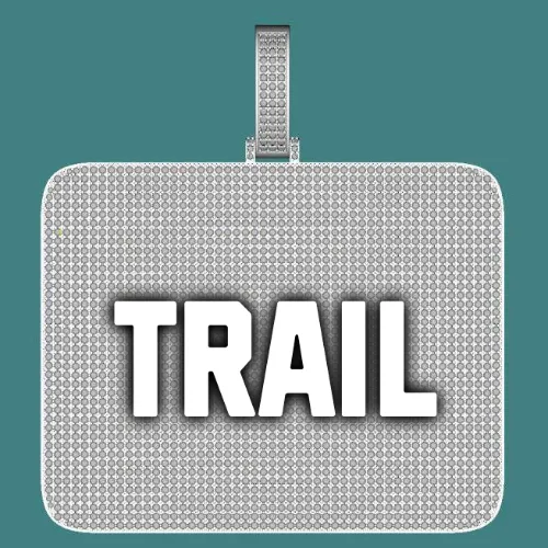 CUSTOM LETTER NECKLACE 3D BIG SQUARE sold by The GUU Shop