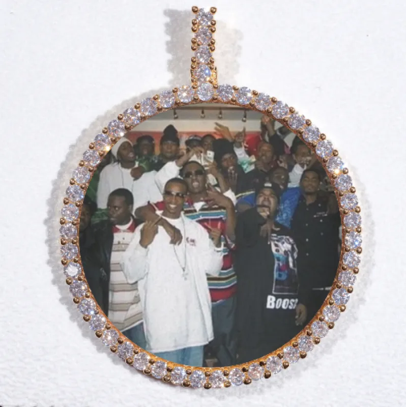 LARGE 3D CIRCLE CUSTOM PICTURE PENDANT sold by The GUU Shop