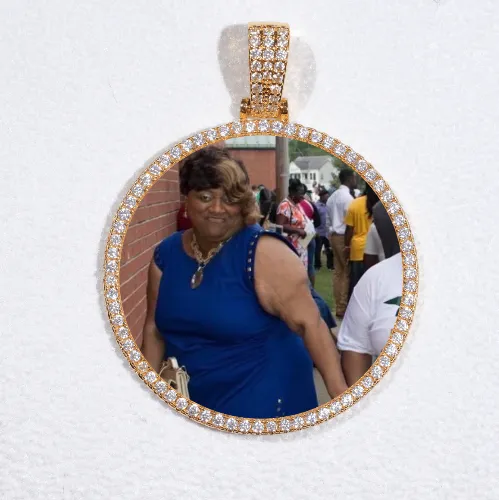 MEDIUM 3D CIRCLE CUSTOM PICTURE PENDANT sold by The GUU Shop