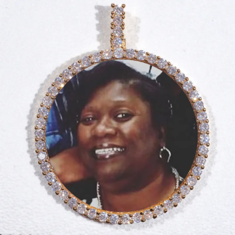 LARGE 3D CIRCLE CUSTOM PICTURE PENDANT sold by The GUU Shop