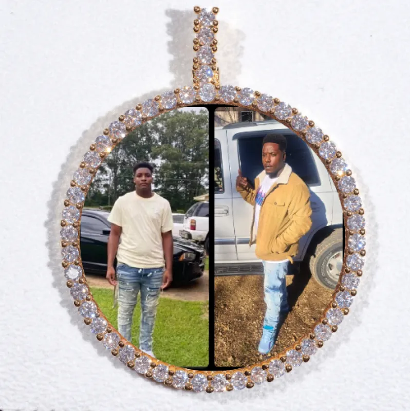 LARGE 3D CIRCLE CUSTOM PICTURE PENDANT sold by The GUU Shop