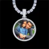 925S & VVS Moissanite 3D Circle Custom Picture Pendant sold by The GUU Shop