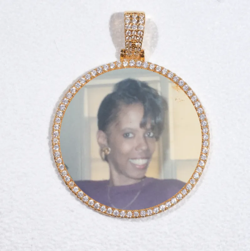 MEDIUM 3D CIRCLE CUSTOM PICTURE PENDANT sold by The GUU Shop