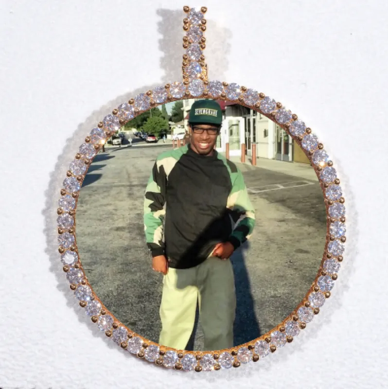 LARGE 3D CIRCLE CUSTOM PICTURE PENDANT sold by The GUU Shop