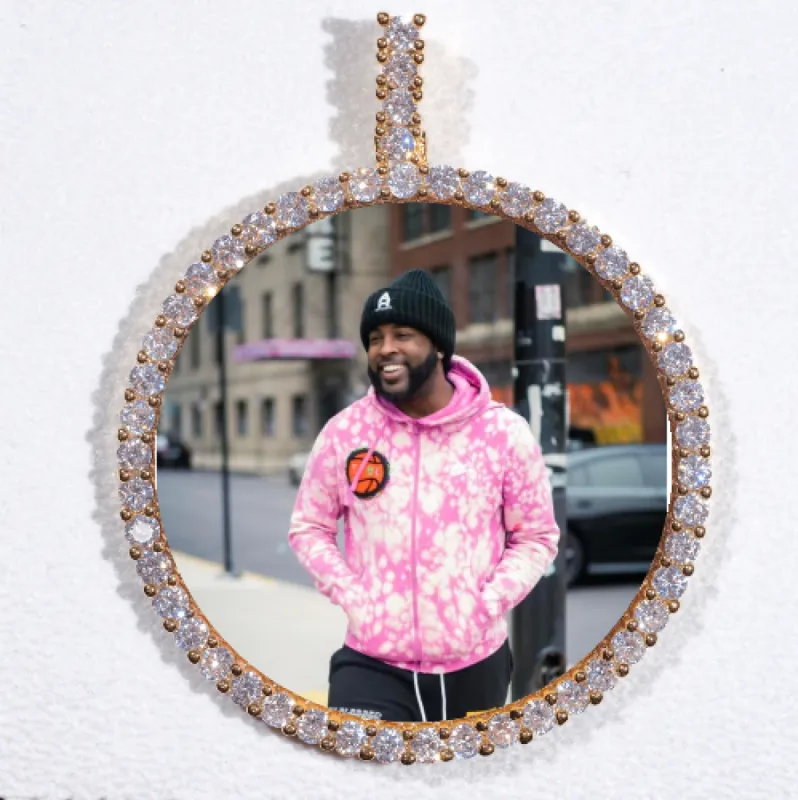 LARGE 3D CIRCLE CUSTOM PICTURE PENDANT sold by The GUU Shop
