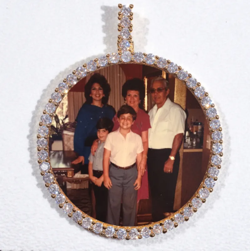 LARGE 3D CIRCLE CUSTOM PICTURE PENDANT sold by The GUU Shop