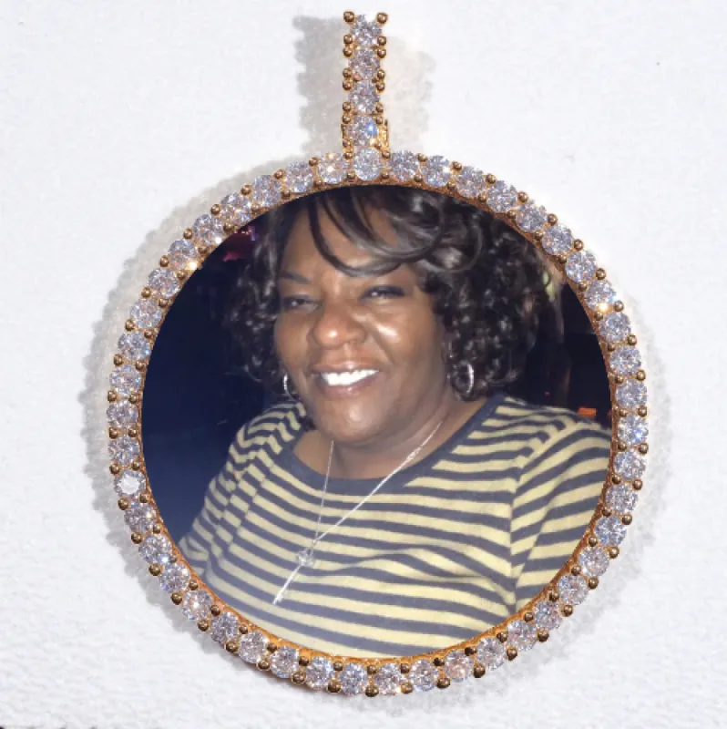 LARGE 3D CIRCLE CUSTOM PICTURE PENDANT sold by The GUU Shop