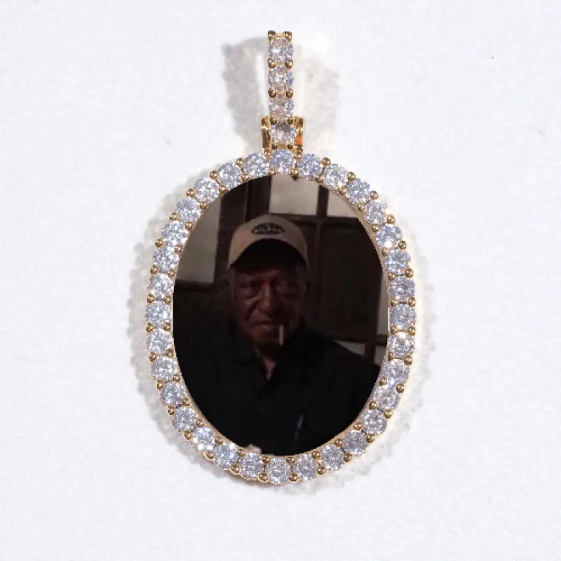 3D Oval Custom Picture Pendant sold by The GUU Shop