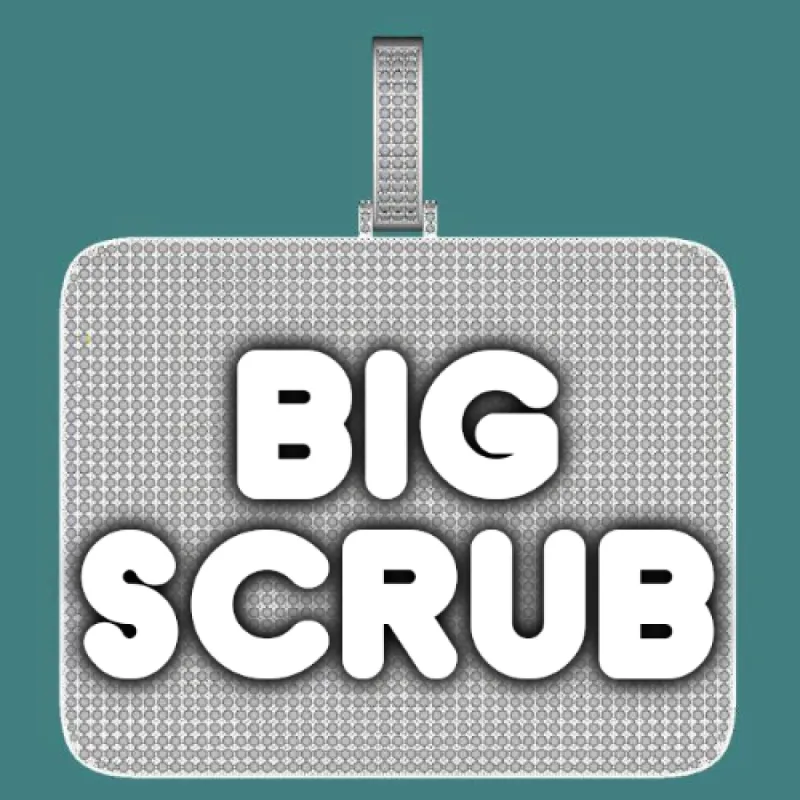 CUSTOM LETTER NECKLACE 3D BIG SQUARE sold by The GUU Shop