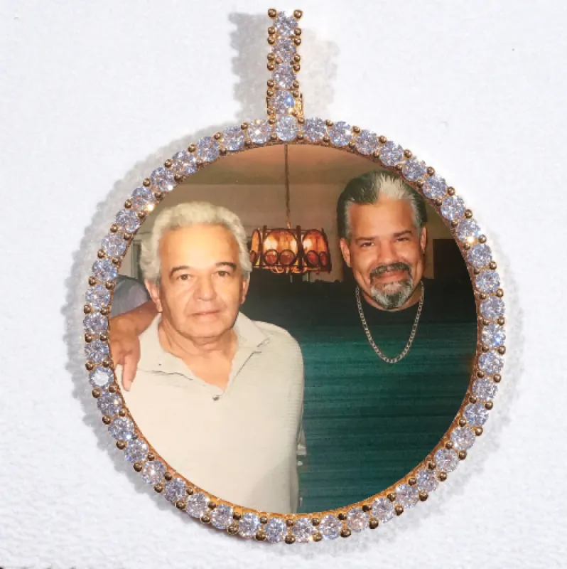 LARGE 3D CIRCLE CUSTOM PICTURE PENDANT sold by The GUU Shop