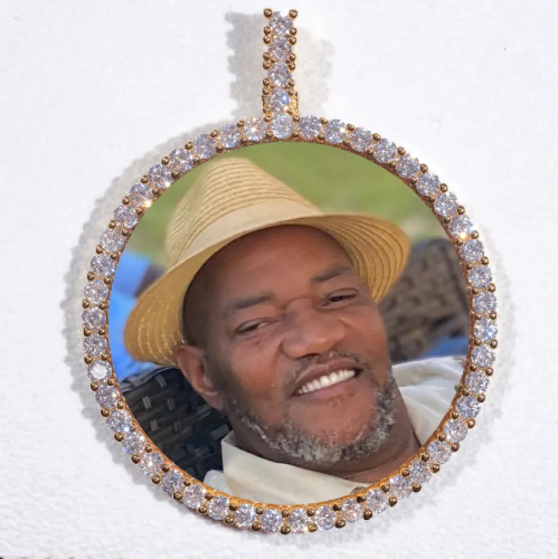 LARGE 3D CIRCLE CUSTOM PICTURE PENDANT sold by The GUU Shop